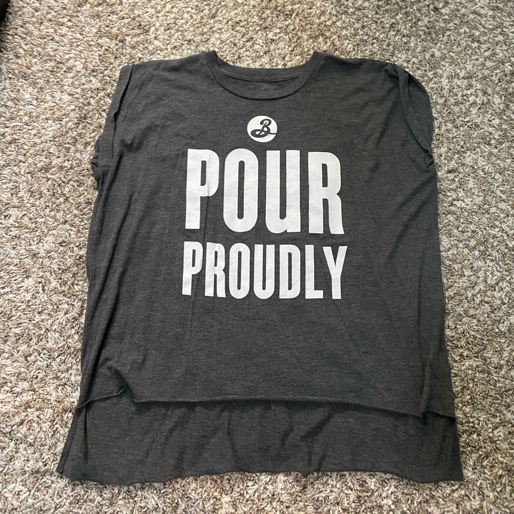 'Pour Proudly' Brooklyn Brewery Graphic Muscle Tee